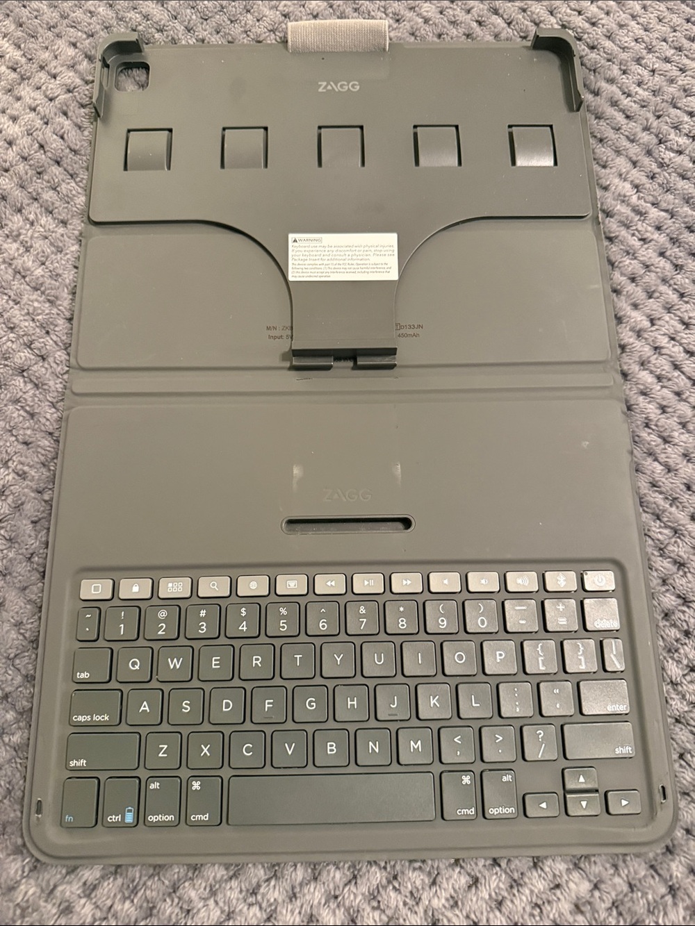 ZAGG iPad Case with Keyboard (No charging cable) *iPad NOT Included*